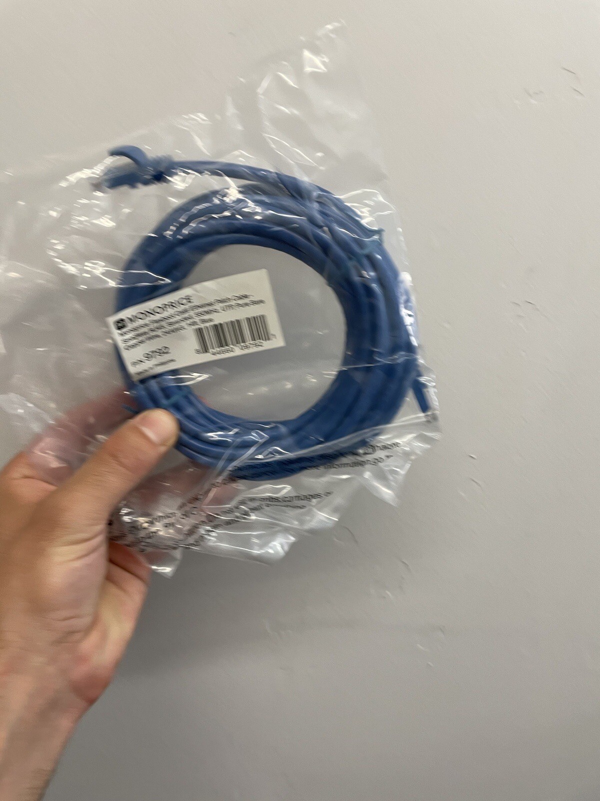 Monoprice Flexboot Cat6 Ethernet Patch Cable - 14ft, 24AWG, Blue, UTP