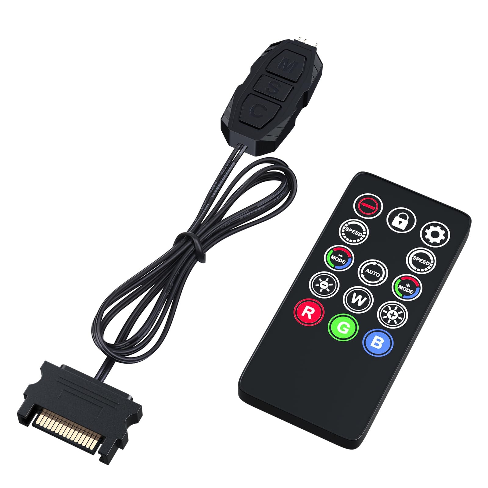 DS Mini ARGB PC Fans Controller Kit with One-to-One Matching Function for Com...