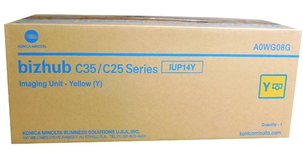 Genuine Konica Minolta IUP14Y (A0WG08G) Yellow Imaging Unit, NEW LOWER PRICE