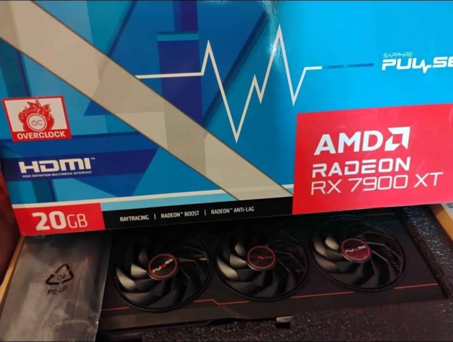 SAPPHIRE PULSE AMD Radeon RX 7900 XT 20GB GDDR6 Graphics Card