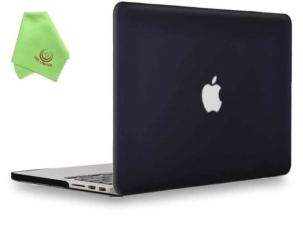 UESWILL Matte Hard Shell Case Cover MacBook Pro 13" Retina A1502/A1425, Black