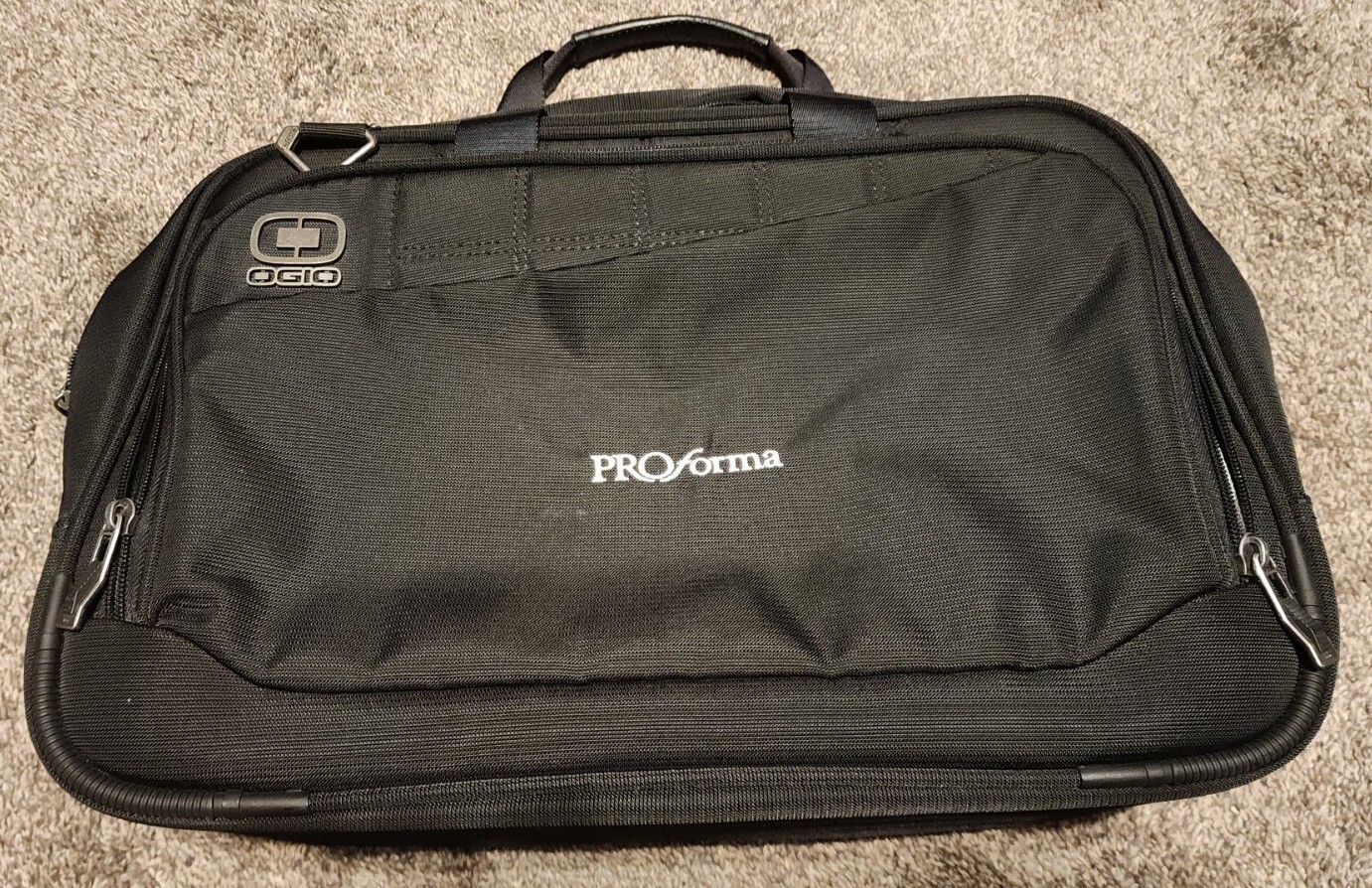 OGIO Element Messenger Style Laptop Bag Black Nylon 417003 
