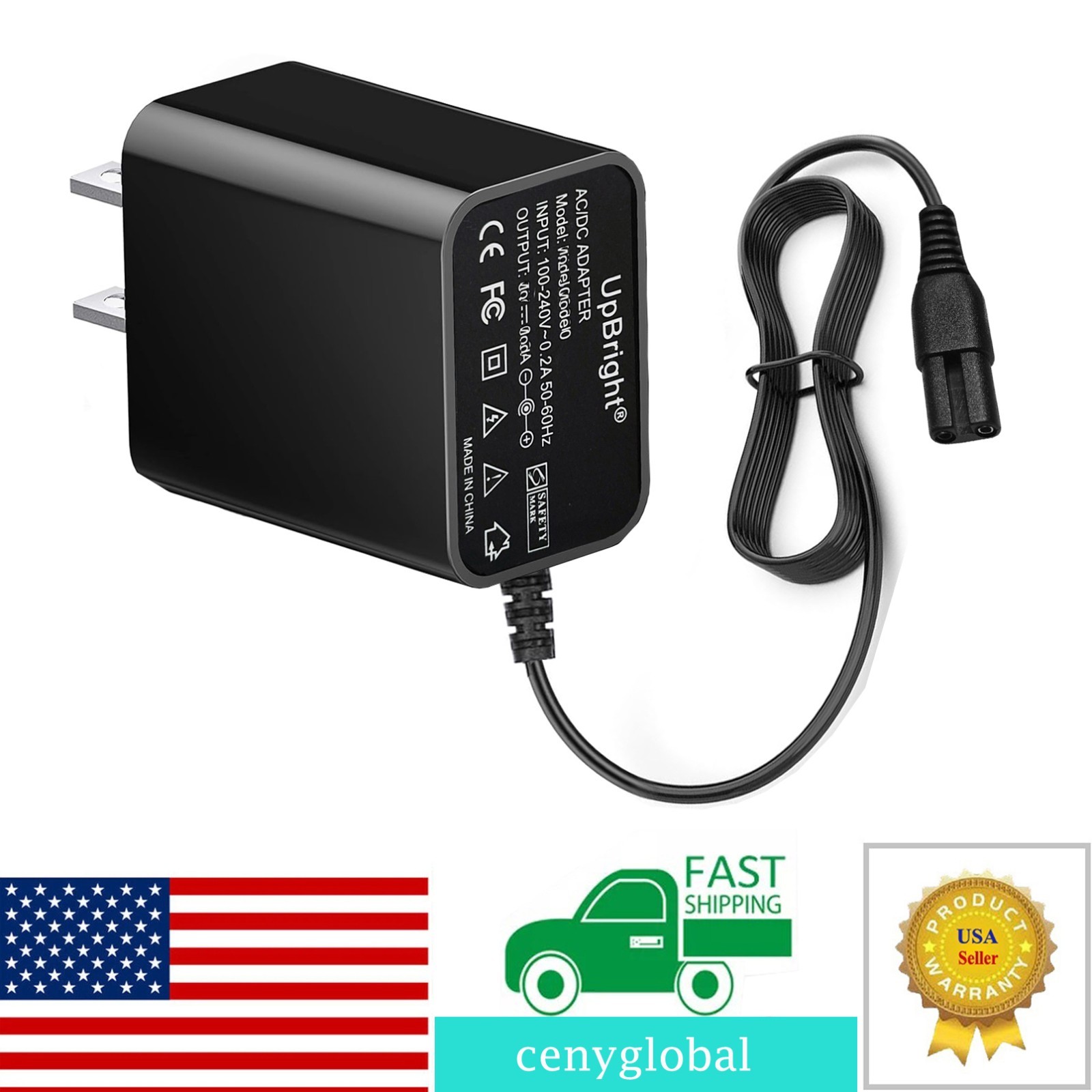 AC Adapter for Homitt HM115C HM115D Electric Spin Scrubber 360 Power Scrub Cord