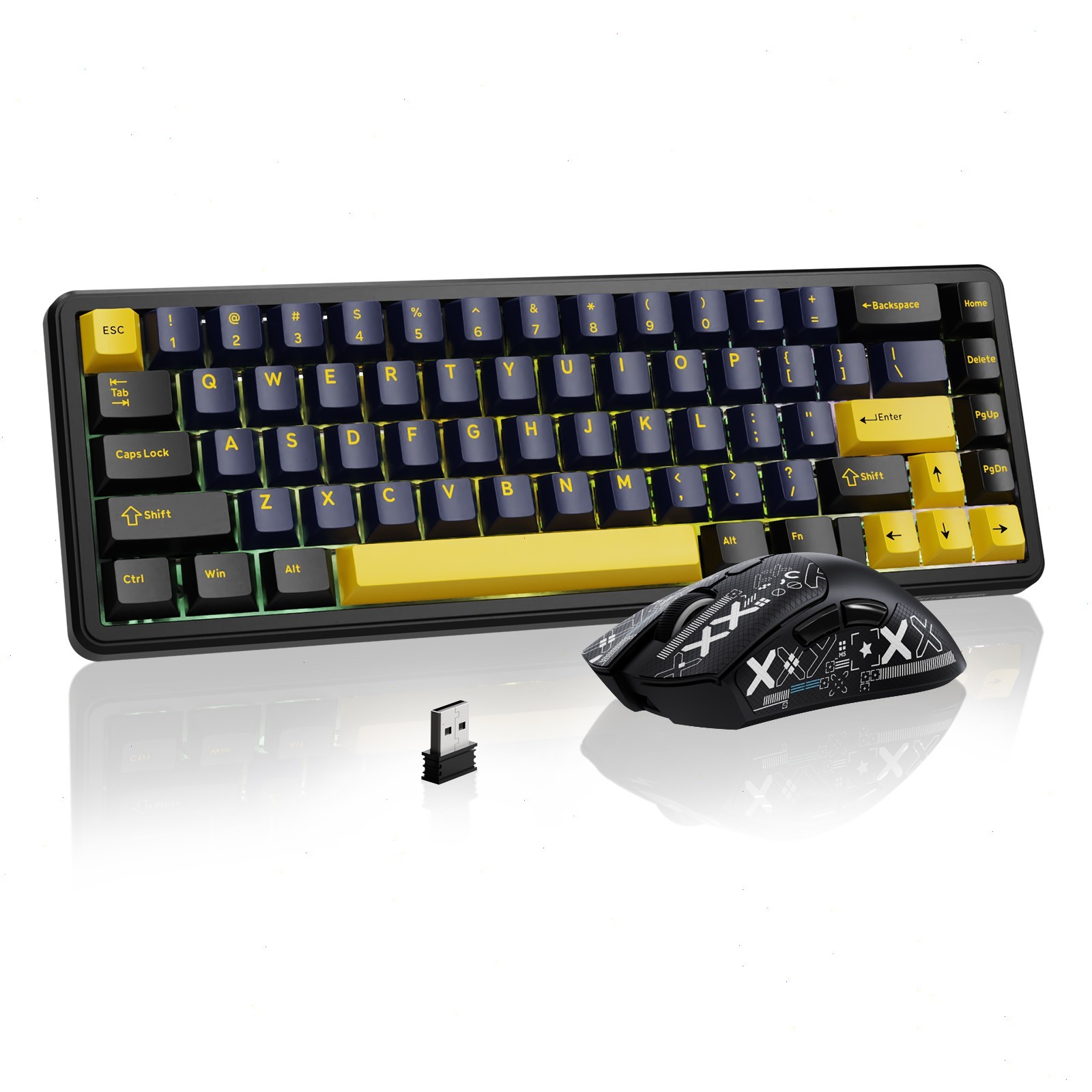 ATTACK SHARK X65HE Wired Magnetic Keyboard With R1 Wireless Gaming Mouse Set