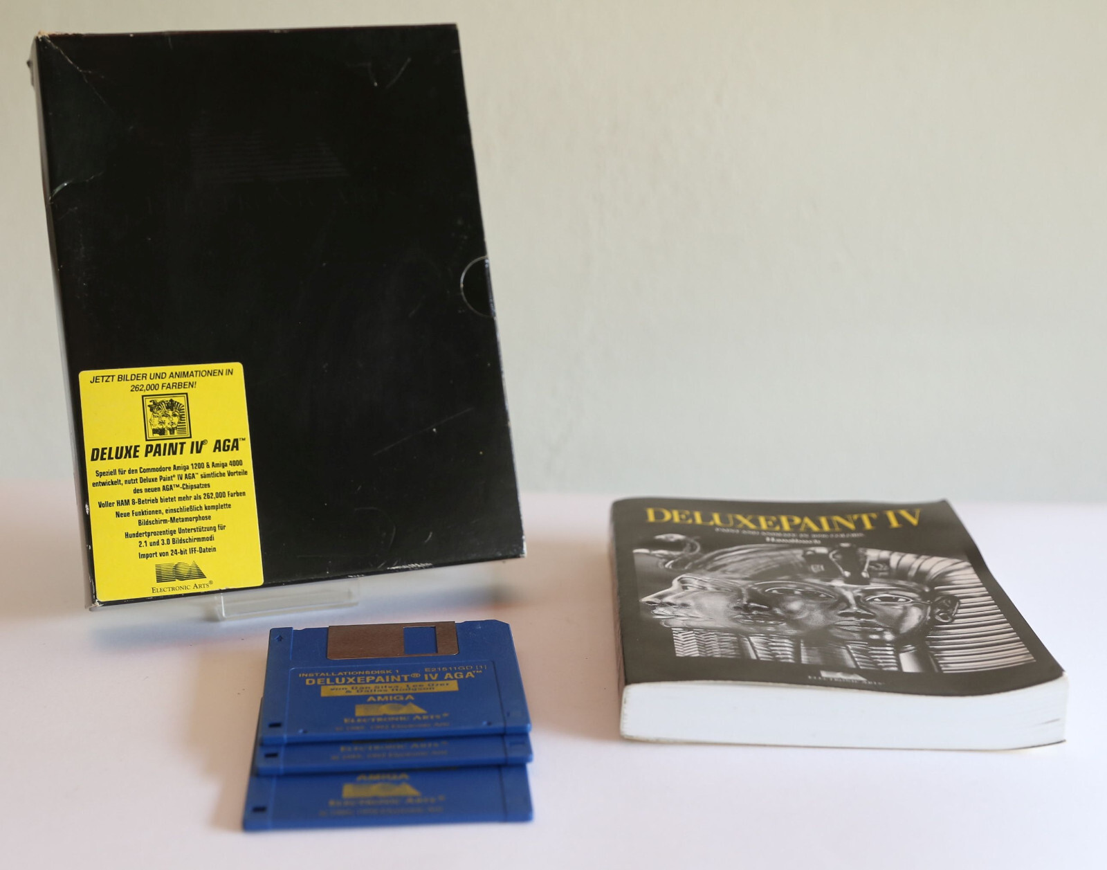 Deluxe Paint 4 AGA - for Amiga - Floppy Disks with Instructions in Big Box