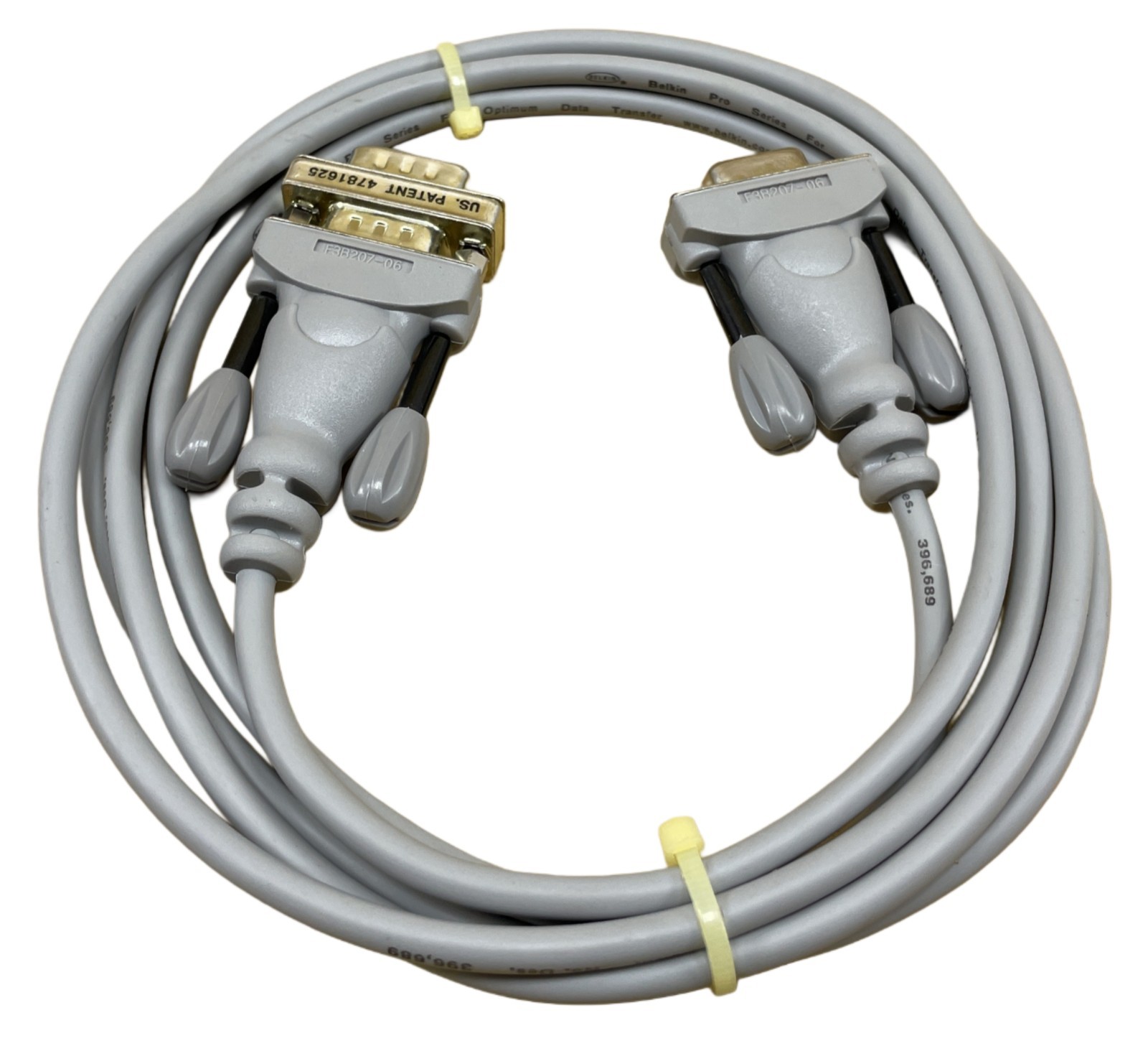 Belkin 303466-1 DB9M to DB9F Optimum Data Cable Pro F3b207-06 6 Ft FileTransfer