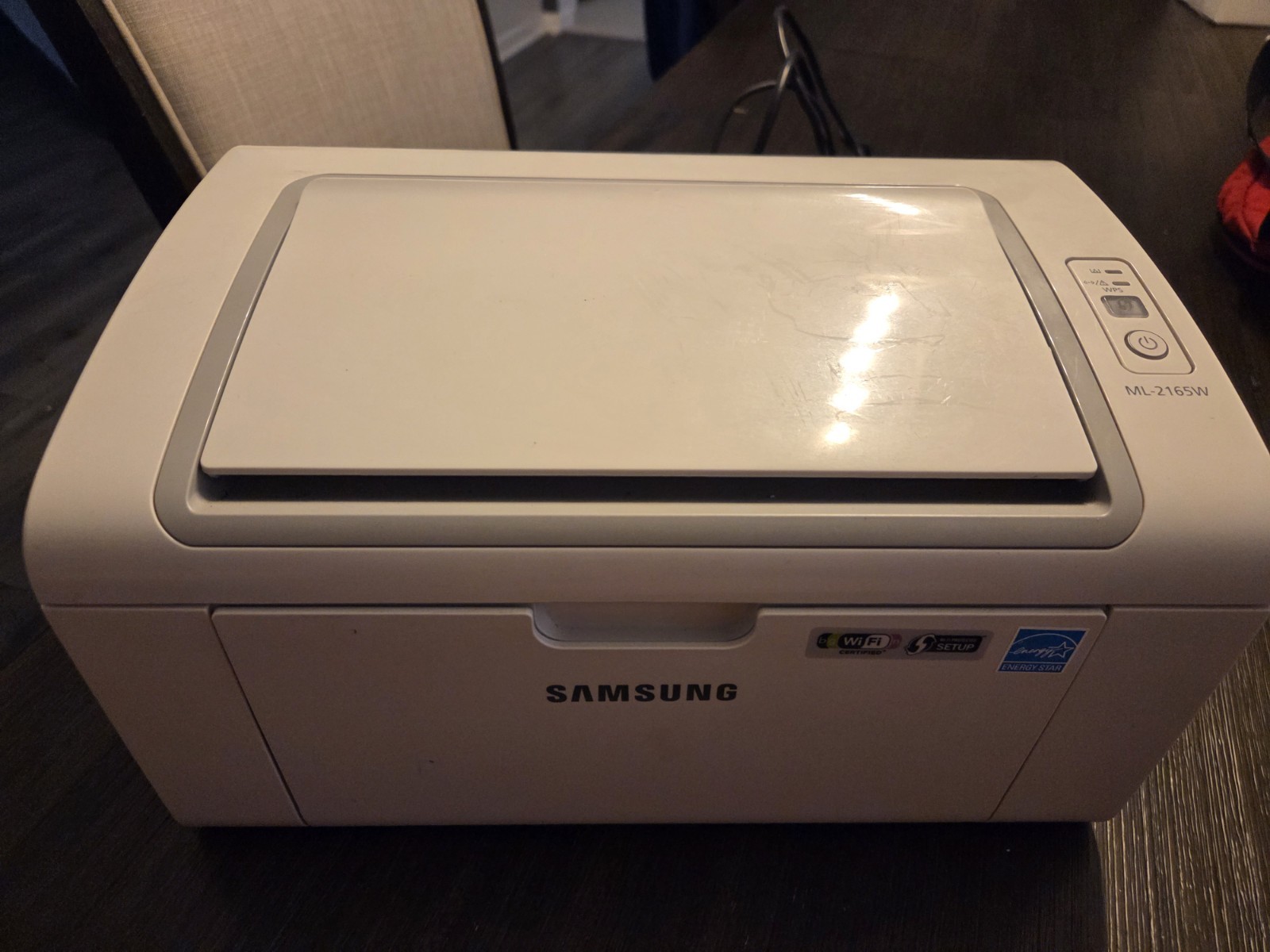 Samsung ML-2165W Monochrome Laser Printer Compact Wireless Wifi Powers On