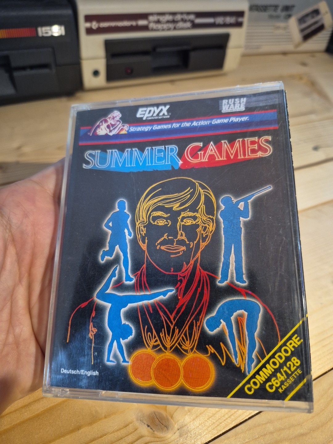 C64 : SUMMER GAMES ORIGINAL GAME X COMMODORE 64 TAPE EPYX