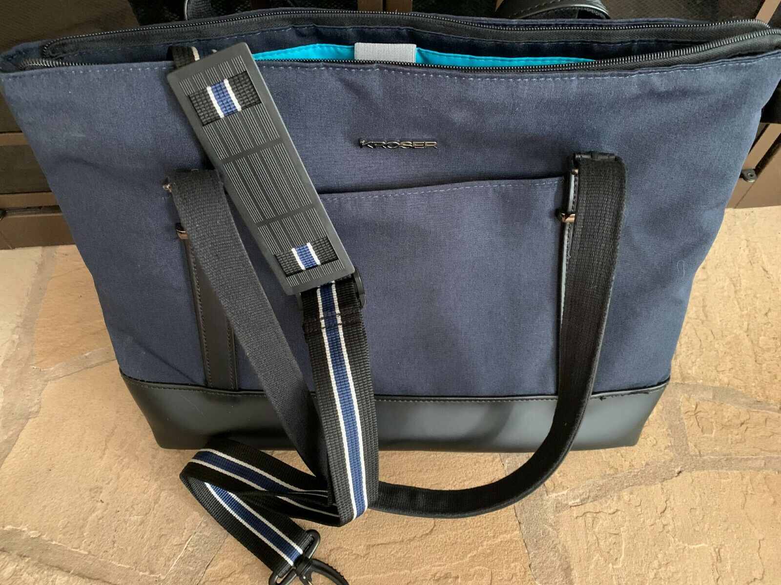 KROSER Laptop Tote Bag, Blue.  New item.