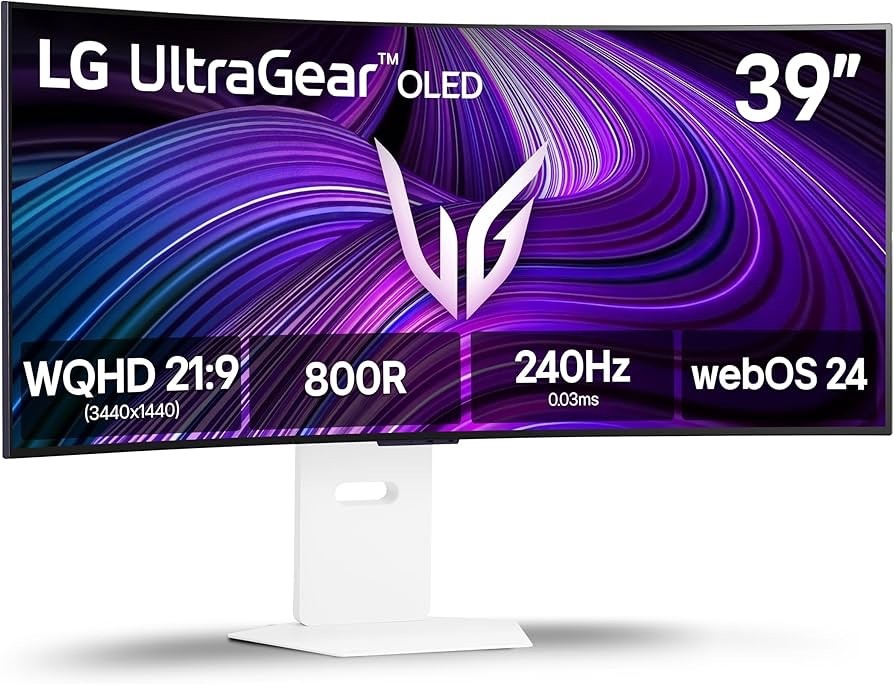 LG 39-Inch UltraGear OLED WQHD 240Hz 0.03ms 800R Curved Gaming Monitor - Open Bo
