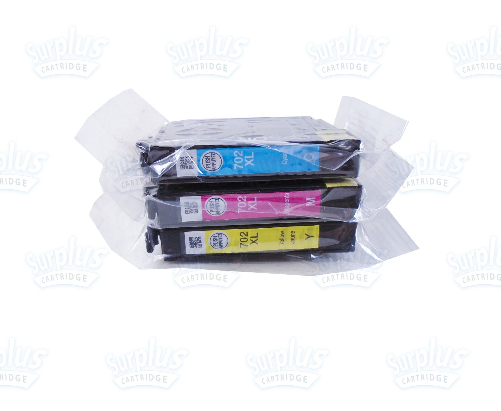 3pk Genuine Epson 702XL Color Ink Cartridges WF-3720 WF-3730