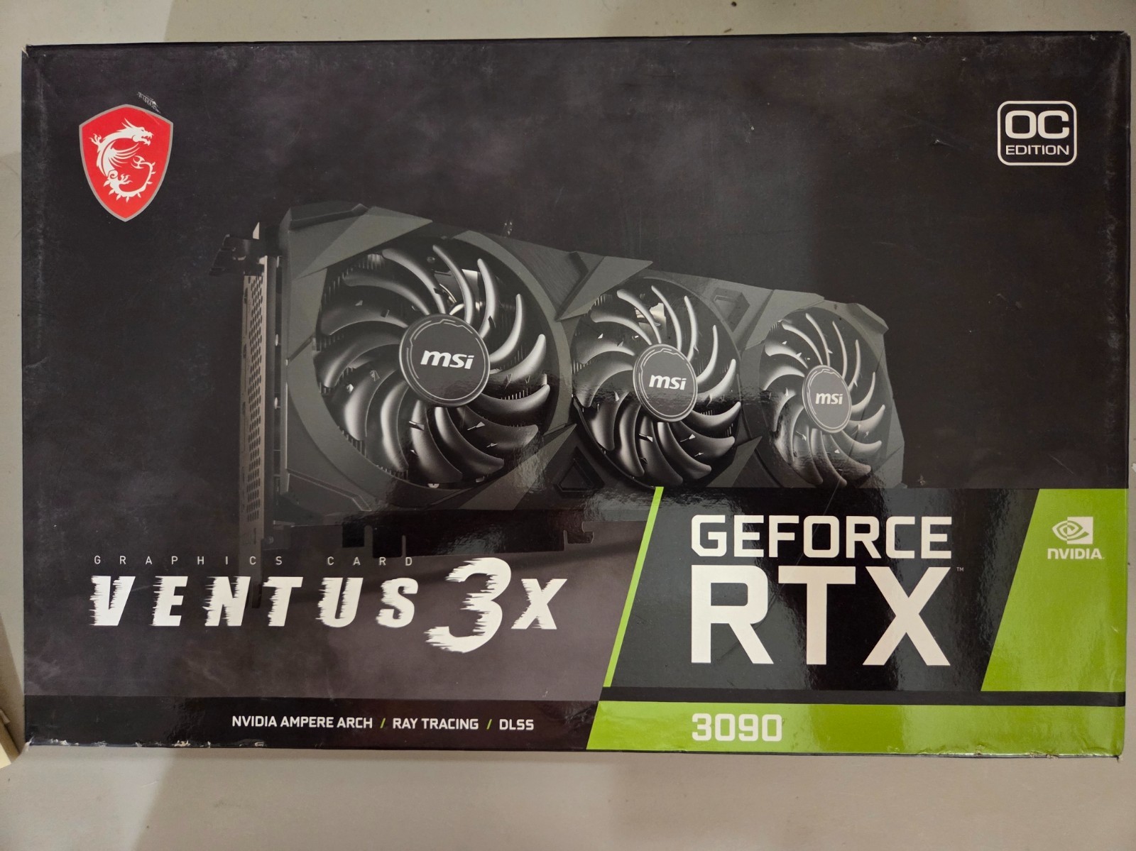 MSI GeForce RTX 3090 VENTUS 3X 24G OC 24GB GDDR6X Graphics Card