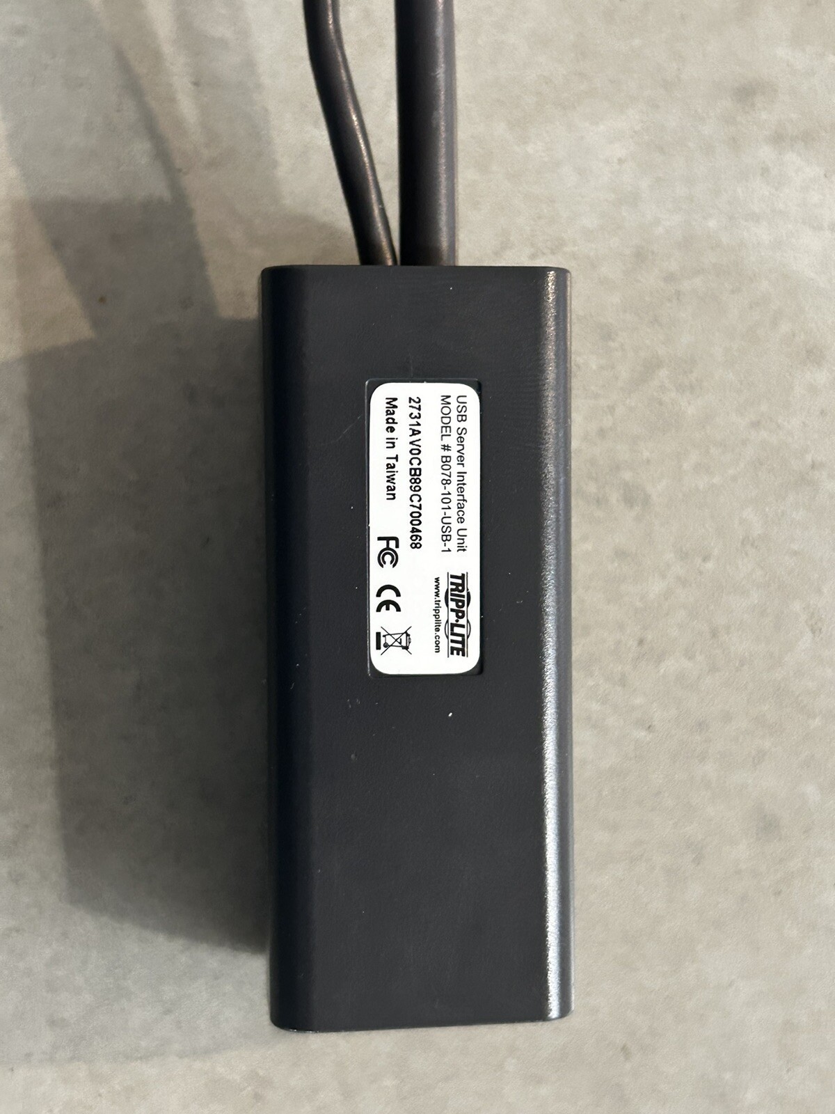 Tripp Lite B078-101-USB-1 KVM Switch Cable - Black