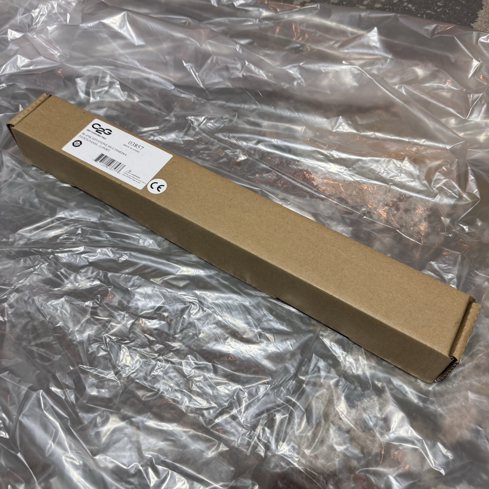 C2G 12-Port Blank Keystone/Multimedia Patch Panel 03857 New