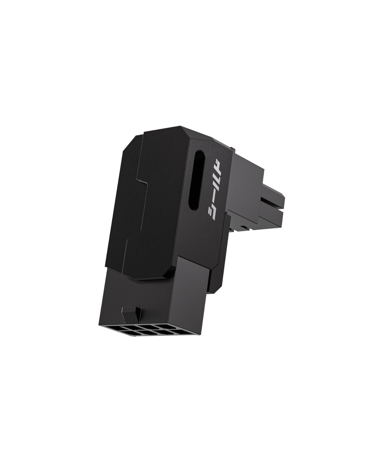 Shield Series 8-Pin PCIe GPU Power Adapter,90-Degree Angled Connector, Alumin...