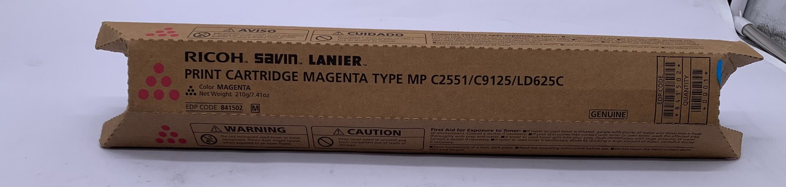 Genuine Ricoh 841502 Magenta High Yield Toner Cartridge, OEM