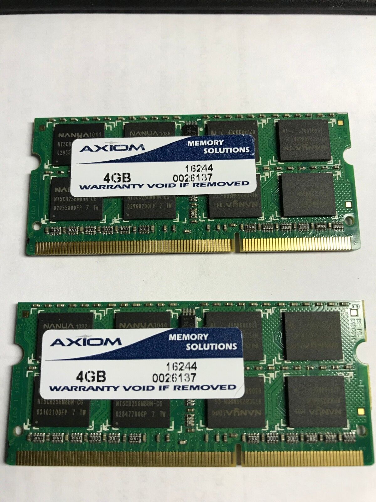 Axiom Laptop Memory SODIMM 4GB 16244 0026137 Apple Macbook two 