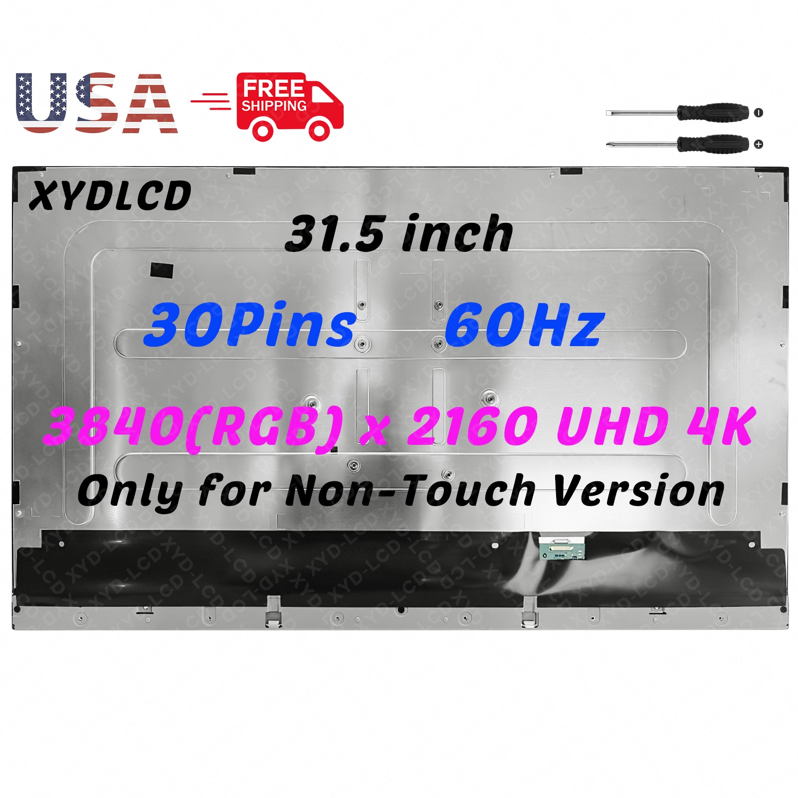 for HP OmniStudio X AIO 32-C1014 LCD Non-Touch Screen Replacement 3840 x 2160 4K