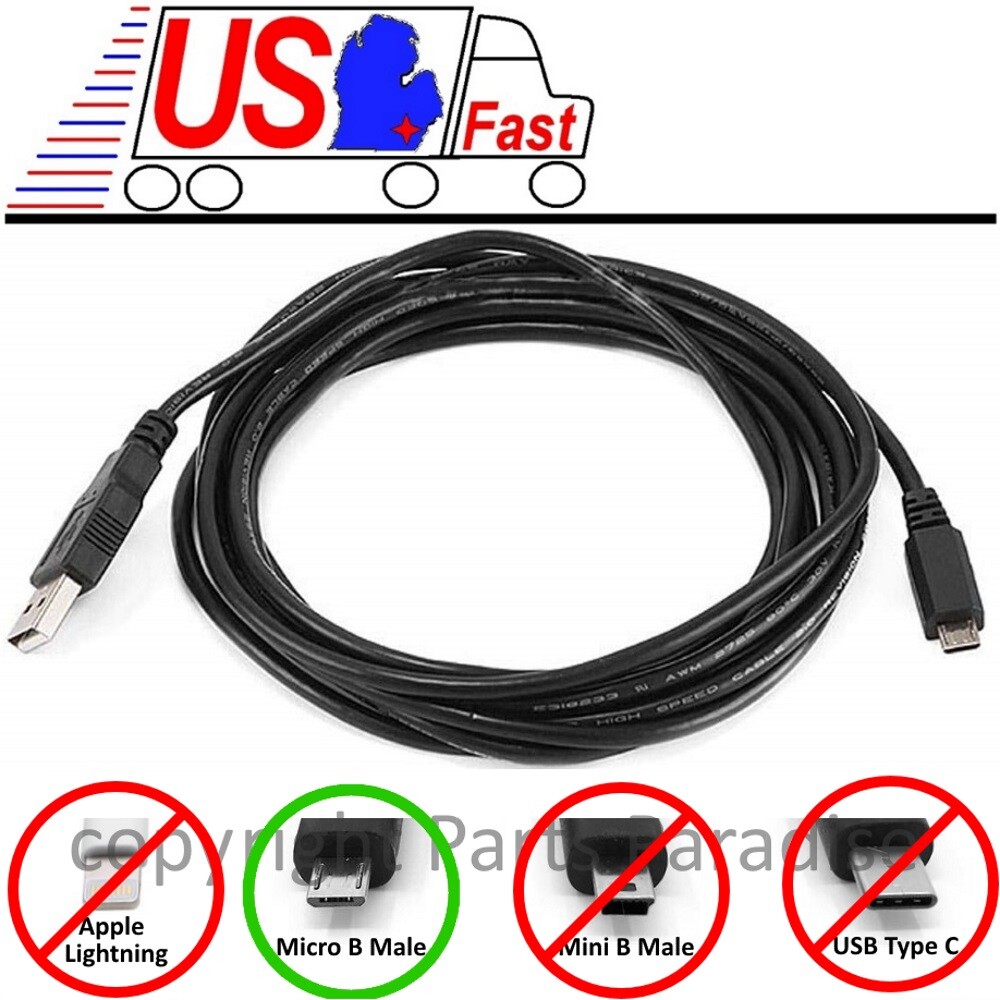 10ft long USB Micro 5pin Digital Camera/Phone/Charger/Sync/Data Cable/Cord/Wire
