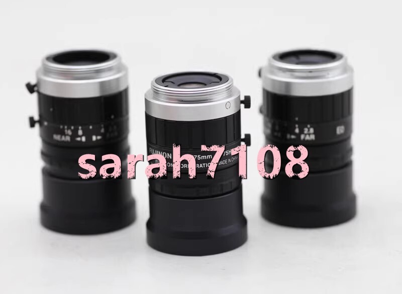 1PC USED FUJIFILM HF75HA-1B 75mm/ 2.8C port 2/3" industrial lens FedEx or DHL