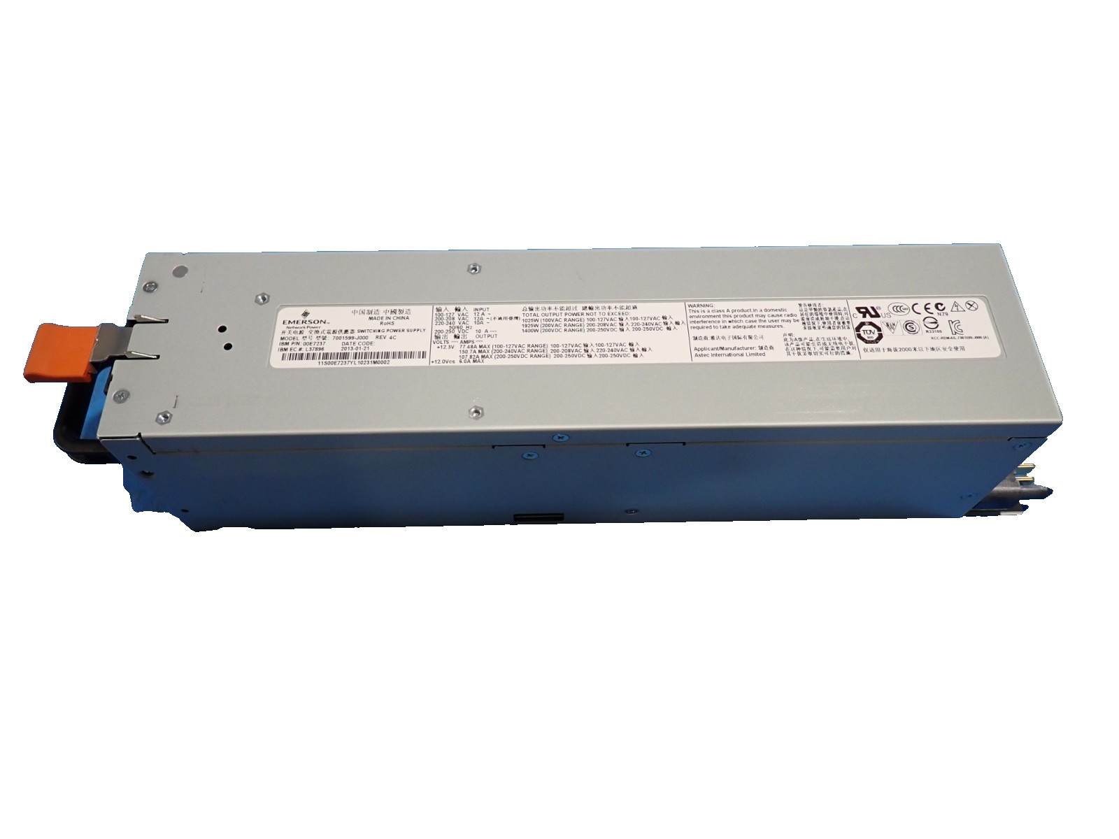 IBM 00E7237 1925W Redundant AC High Efficiency PSU Power Supply 7001599-J000