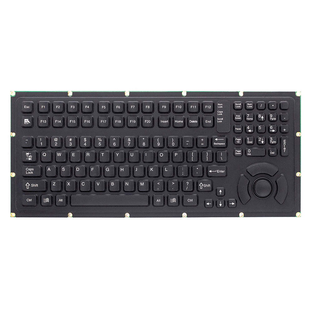 IKEY 5K-OEM-FSR-USB Keyboard,Black,0.42" H 33JP61