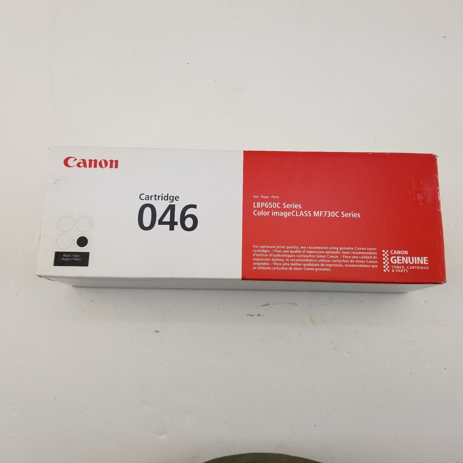 Canon 046H Black Toner Cartridge Genuine Original New LBP650C Series