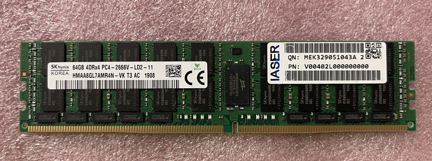 SK hynix 64GB 4DRx4 PC4-2666V-LD2-11 HMAA8GL7AMR4N-VK Server Memory