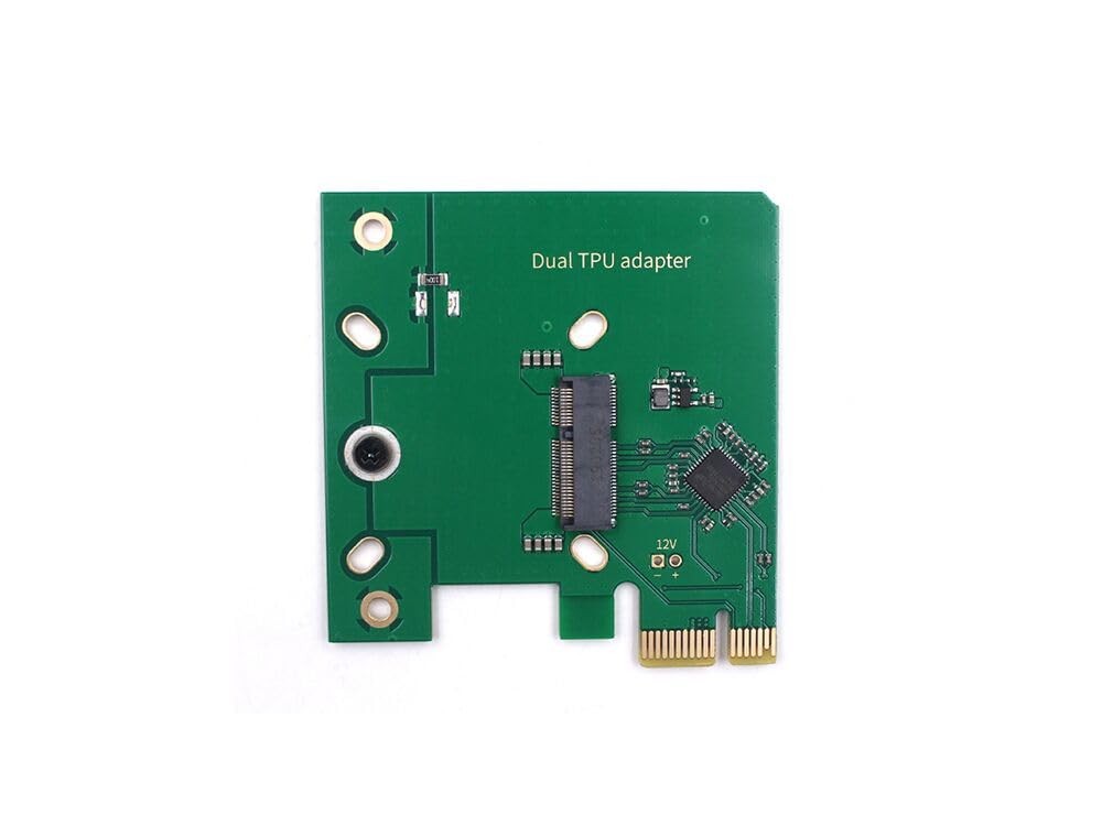 Dual Edge TPU PCIe x1 Low Profile Adapter  Coral Accelerator Board for Dual E...