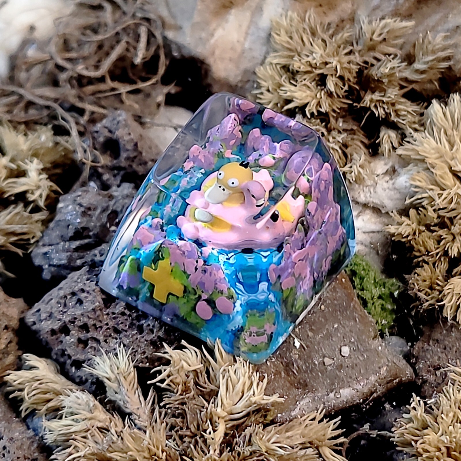 Psyduck keycap, Artisan Keycap, custom keycap, pokemon keycap, Keycap Handmade