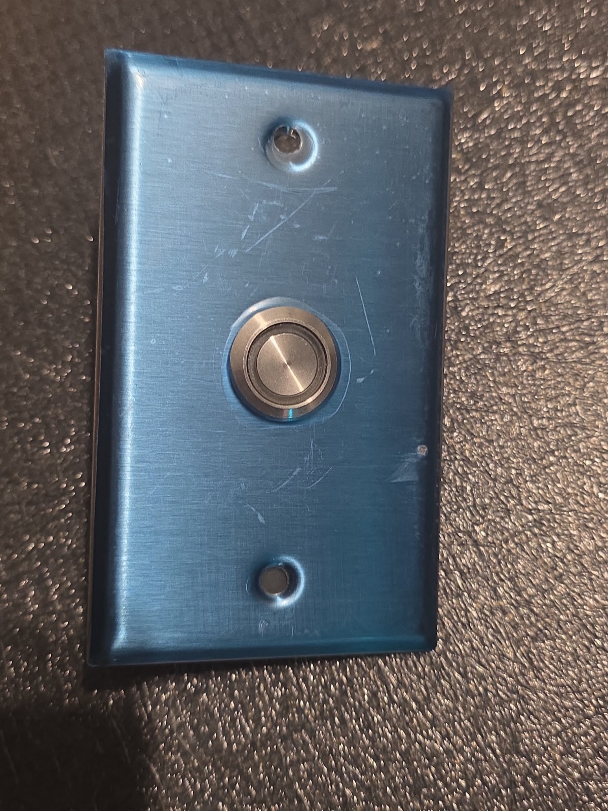 ALGO 1203 LED BACKLIT CALL SWITCH, SINGLE GANG STAINLESS STEEL FACEPLATE