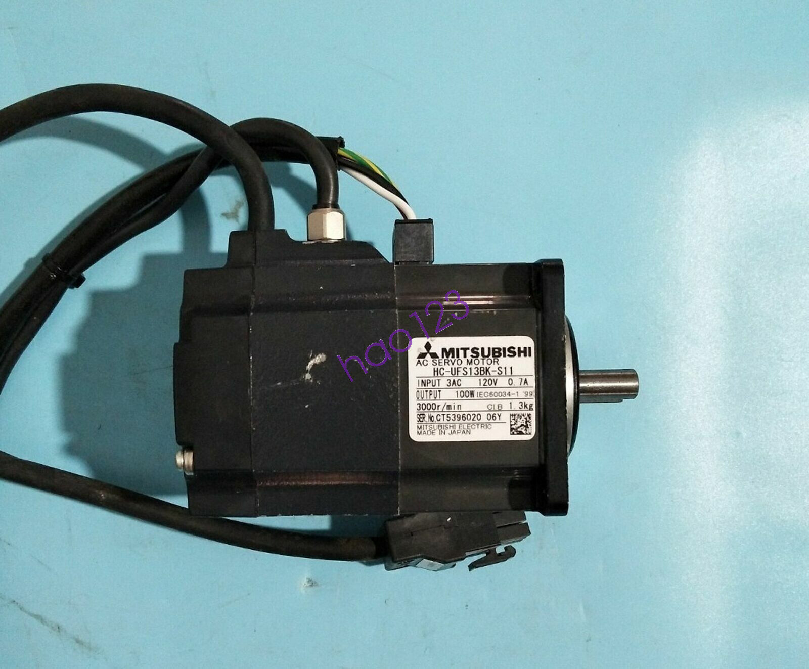 Mitsubishi Used Servo Motor HC-UFS13BK-S11 Tested It in good condition DHL/FedEx