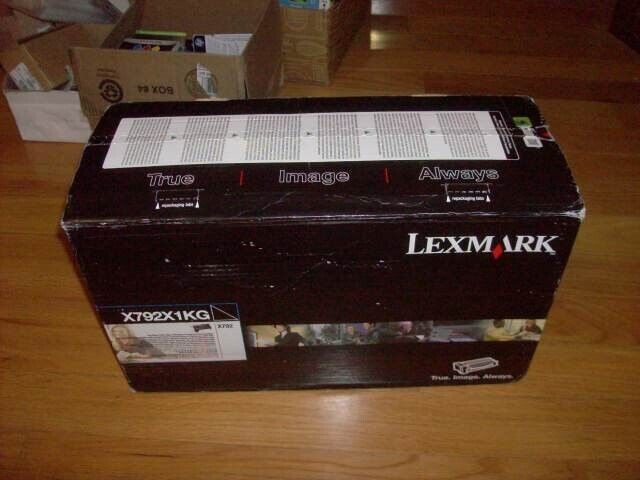 GENUINE LEXMARK EXTRA-HIGH-YIELD BLACK TONER X792 X792X1KG FACTORY SEALED
