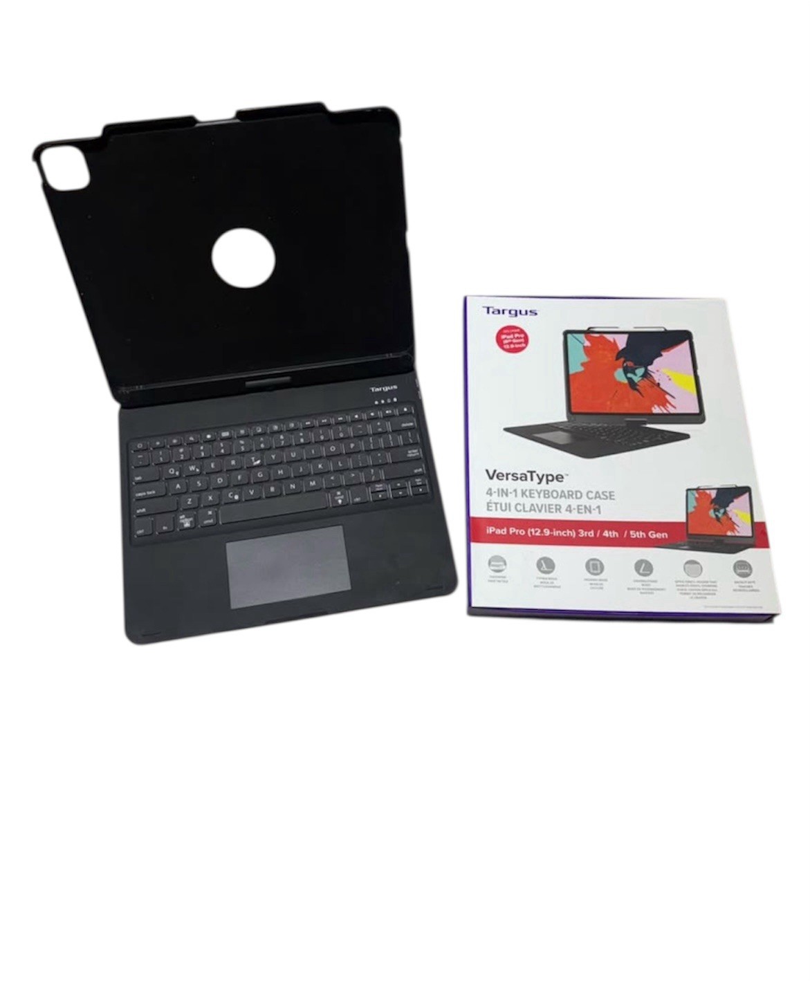 Targus - VersaType for iPad Pro (6th, 5th, 4th, and 3rd gen.) 12.9" - Black