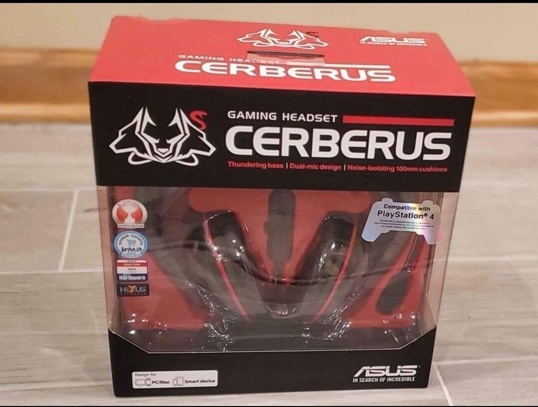NEW ASUS Gaming Headset Wired Headphone Cerberus Black - Sealed Box