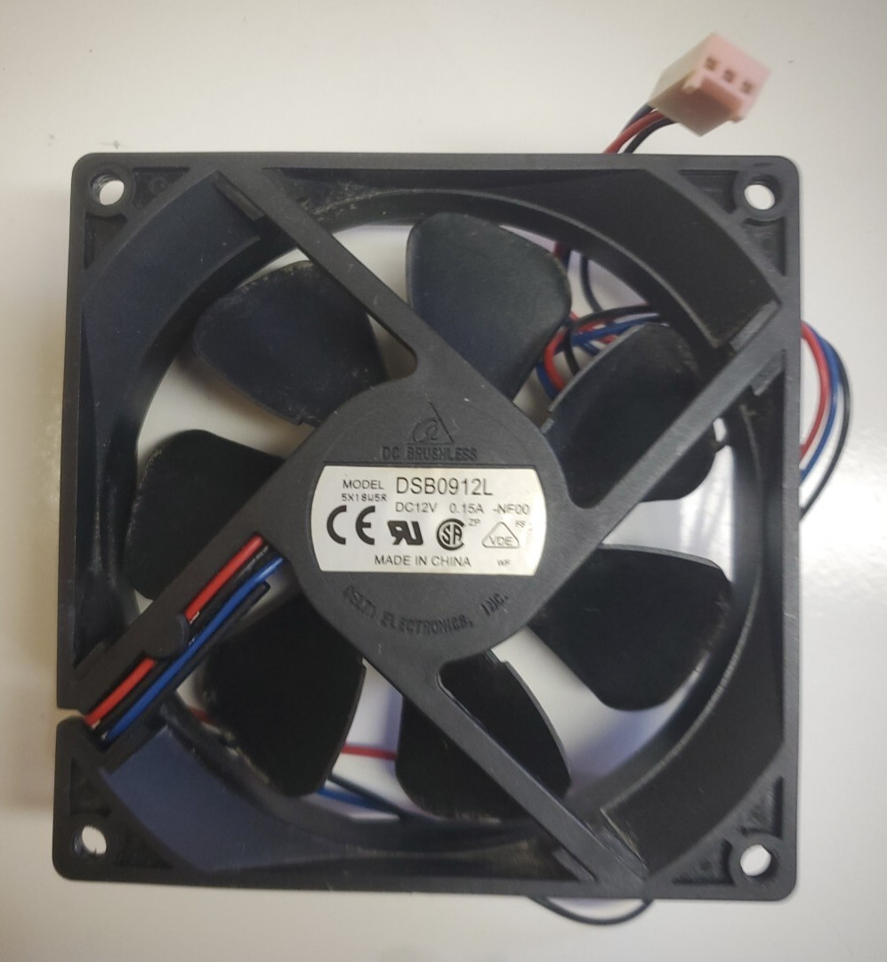 Cooling Fan Desktop Computer Delta DSB0912L W/ 3 Wire Conector 
