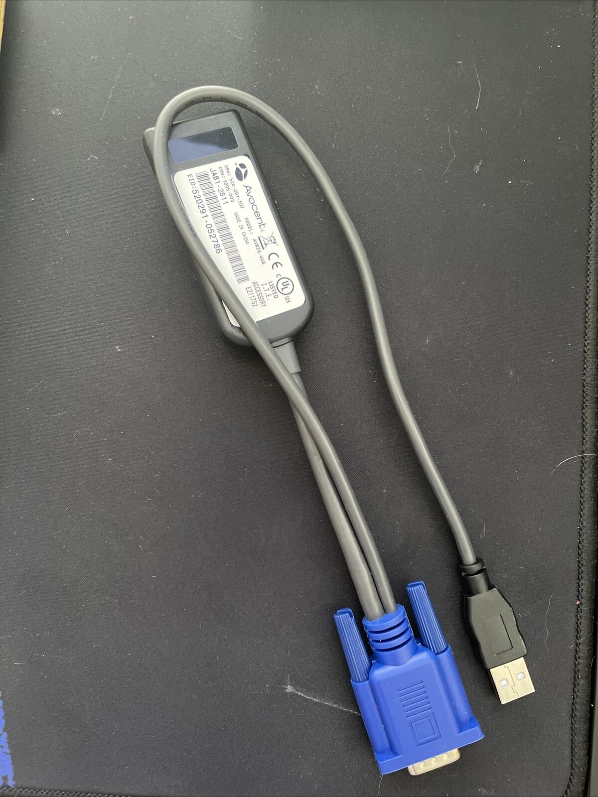 Avocent AVRIQ-USB KVM Switch USB Virtual Media Cable Module