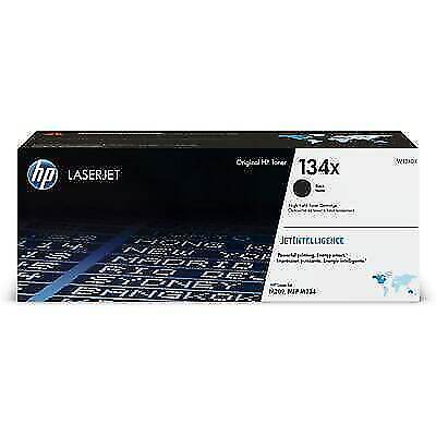HP 134X High Yield Black Original LaserJet Toner Cartridge, ~2,400 pages, W1340X