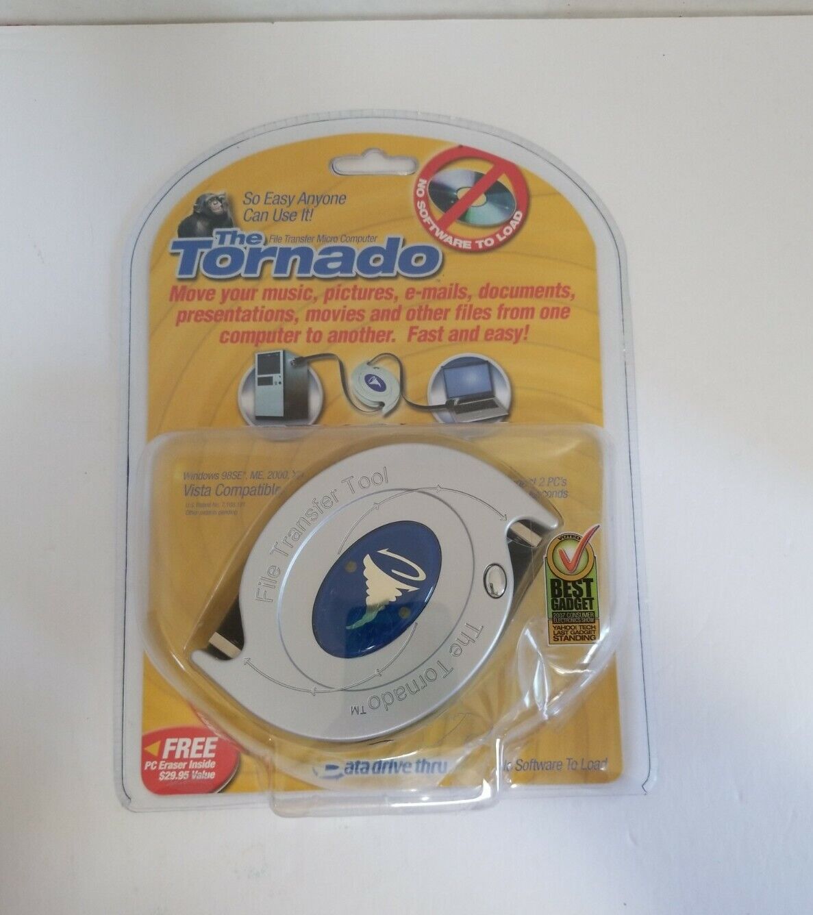 The Tornado File Transfer Micro Computer Tool- Data Drive Thur.- USB 2.0 or 1.1 