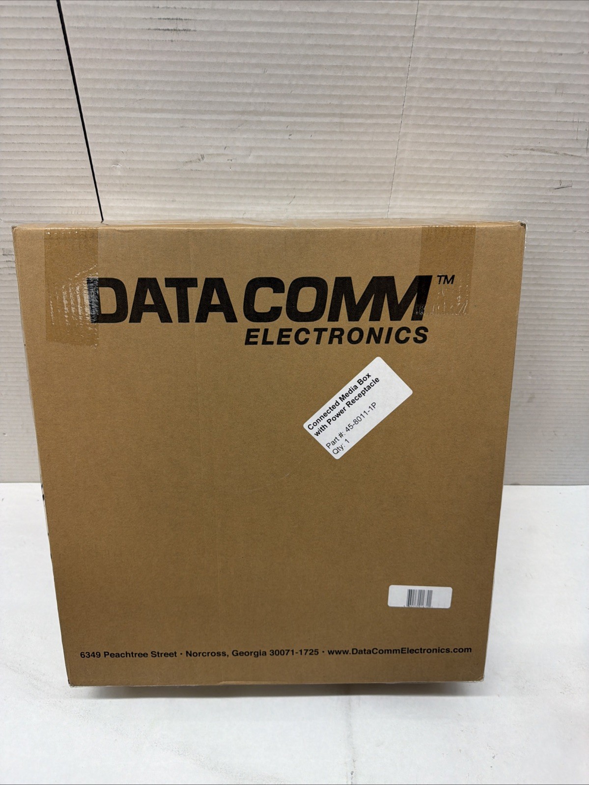 DataComm Electronics Connected Media Box with Power Receptacle White