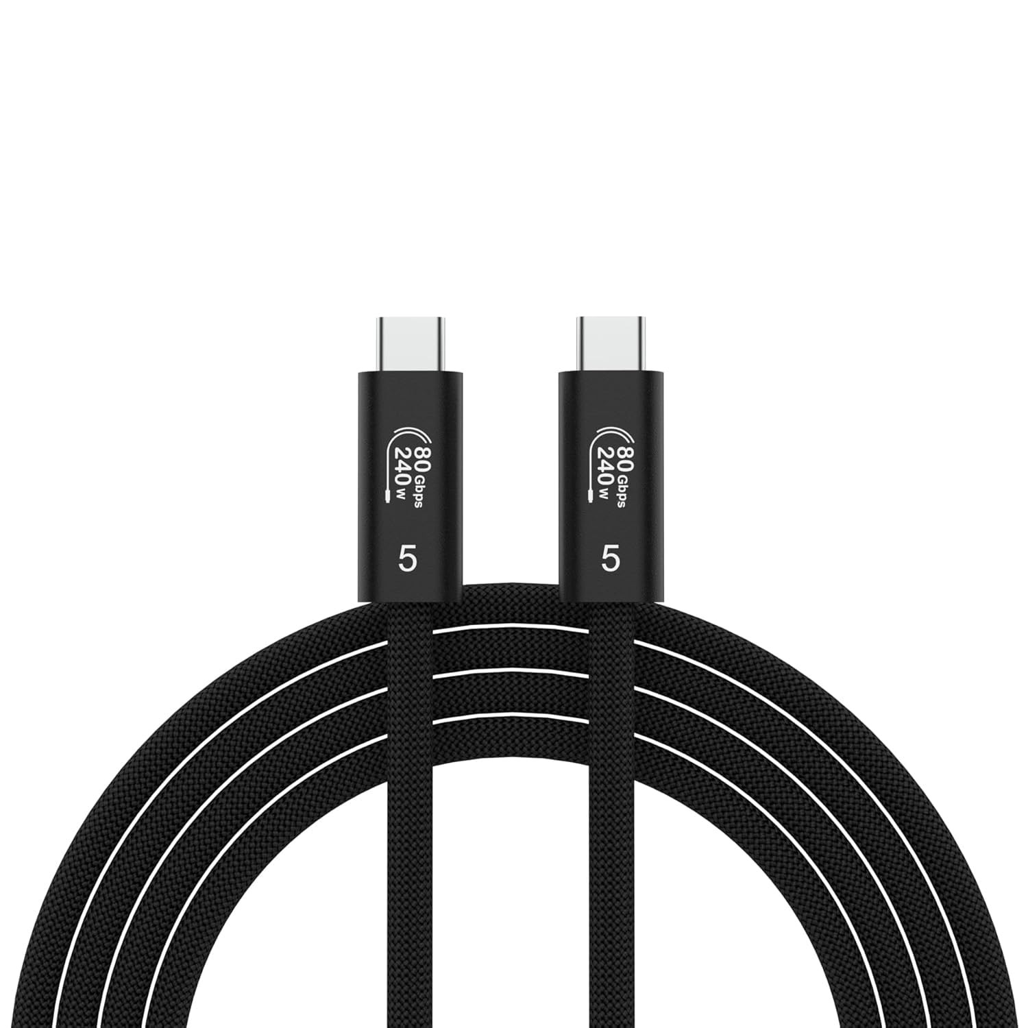 AIRSKY USB4 V2 Cable for Thunderbolt 5, USB C to USB C Cable 1.5FT