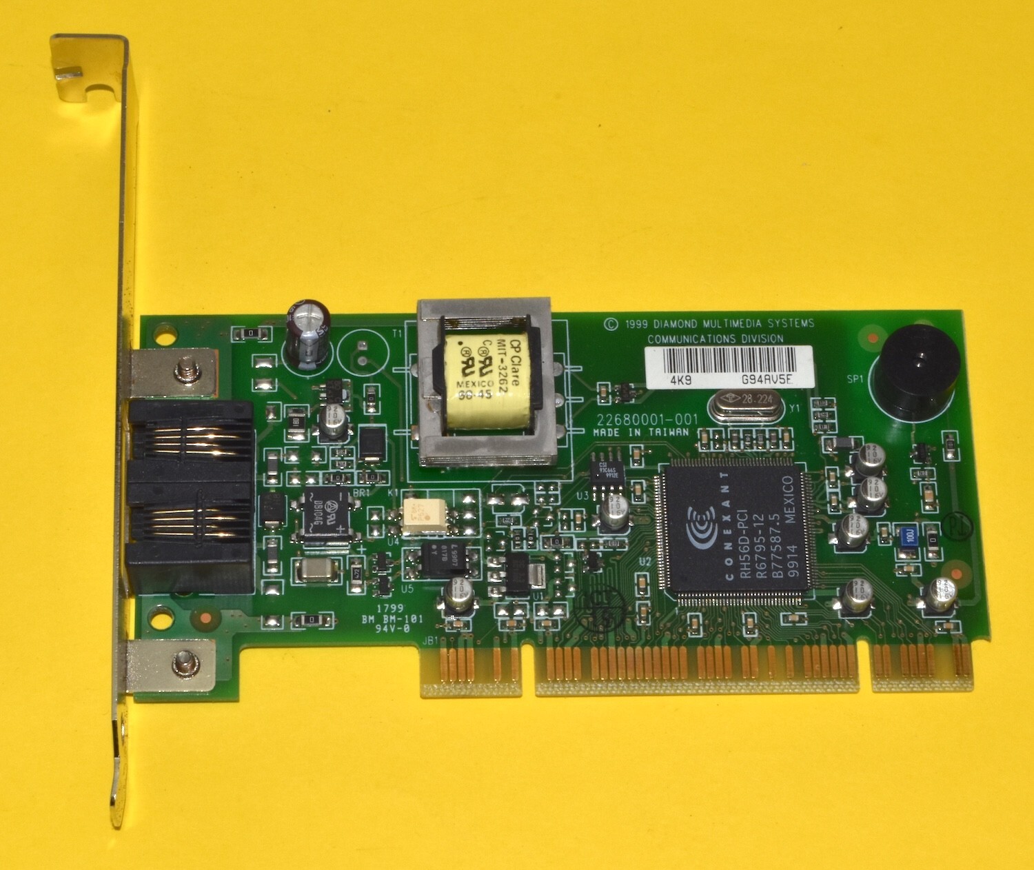 *Vintage* Diamond Multimedia 56K Modem PCI Card (Windows) *Used* 23680001-001
