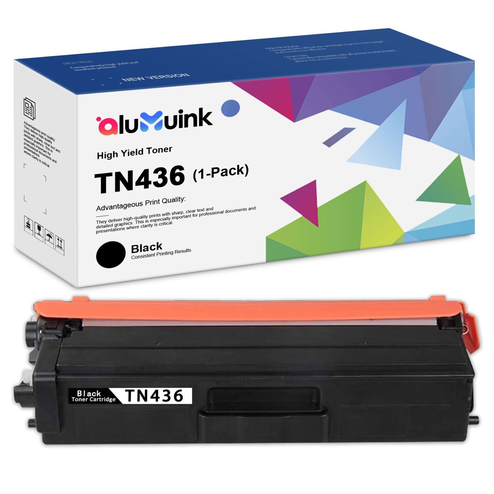 High Yield TN436 Black Toner Replacement for Brother TN436 HL-L8360CDW, 1PK