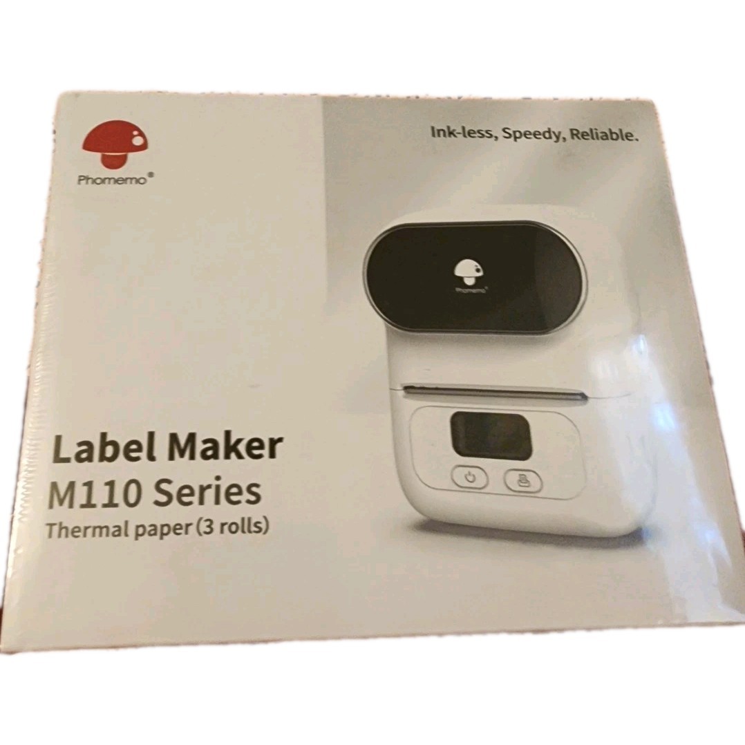 Phomemo M110 Direct Thermal Portable Label Maker Bluetooth Mobile Printer NEW