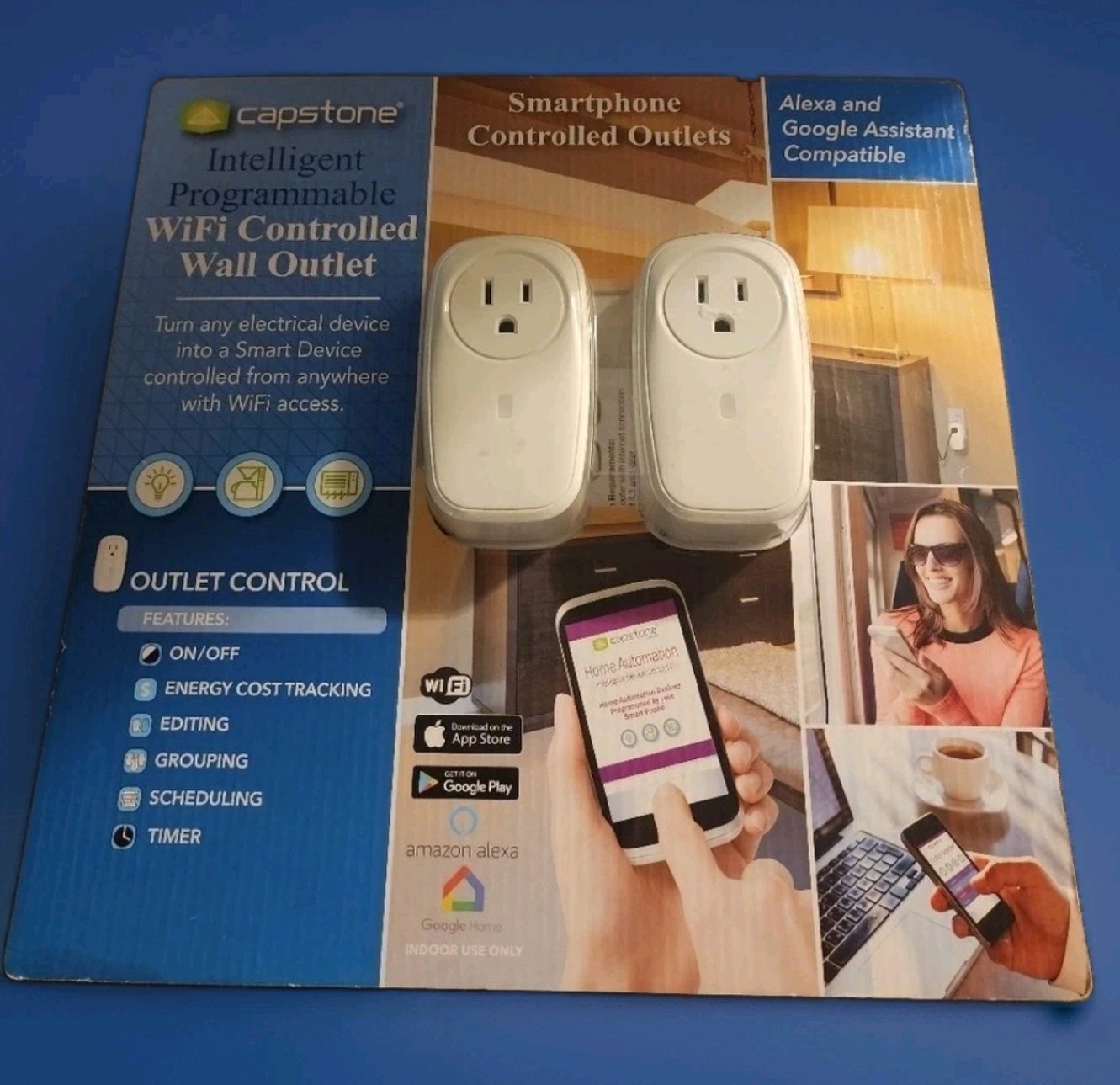 Capstone wifi controlled wall outlet new Alexa