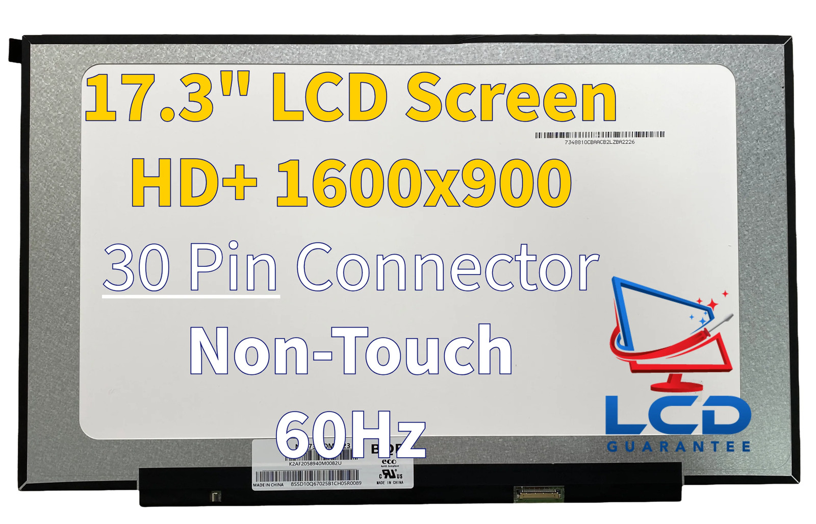 HP 17-CP2134OD 17.3" HD+ 60Hz Non Touch Laptop LCD Screen