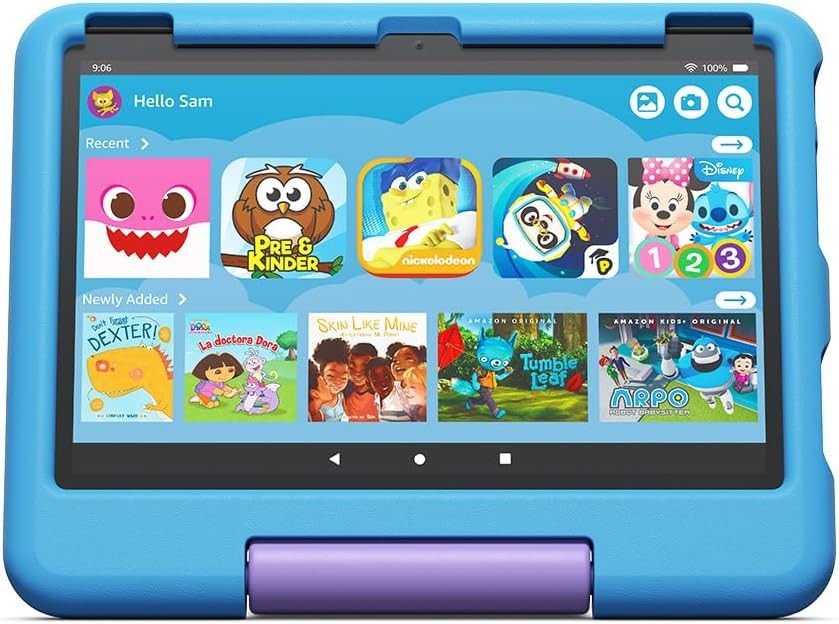 Case for Fire HD 10 Tablet (13th Gen, 2023) - Kid-Proof, Shockproof - Blue