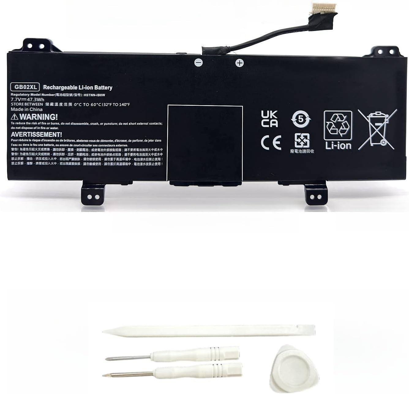 GB02XL Laptop Battery Replacement for Hp ChromeBook 14 DB0051CL X360 11 G2 EE