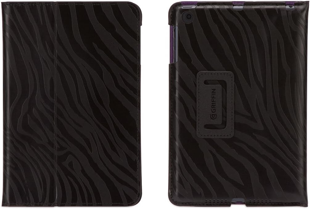 Griffin Moxy Zeb Slim Folio Case for Apple iPad Mini - Black/Purple