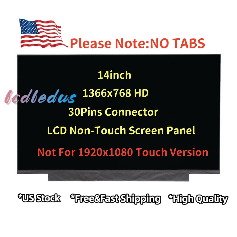 N140BGA-EA4 Rev.C2 C3 C4 C5 | NO Tabs | LAPTOP LED LCD Screen HD 1366x768